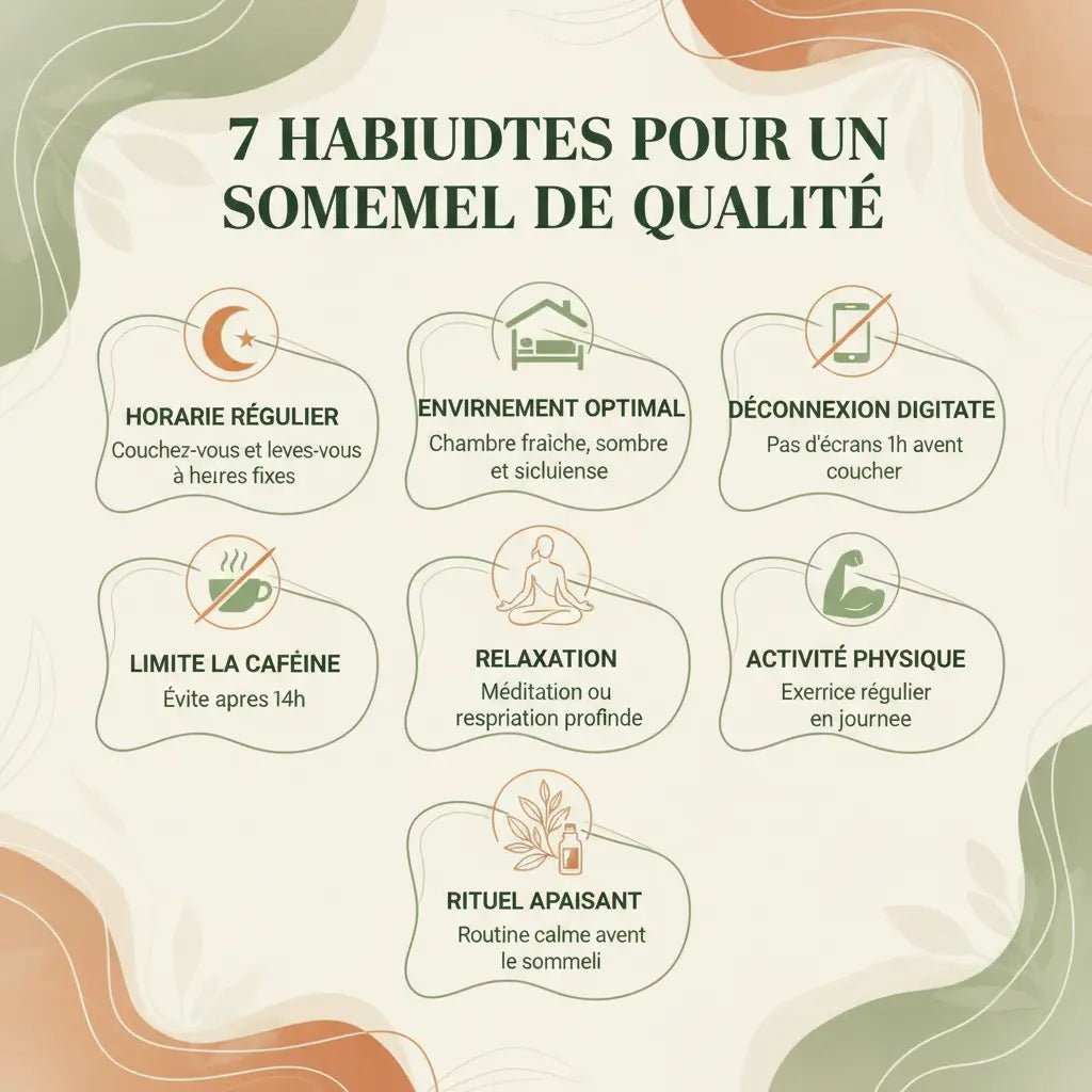 7 habitudes qui améliorent la qualité du sommeil