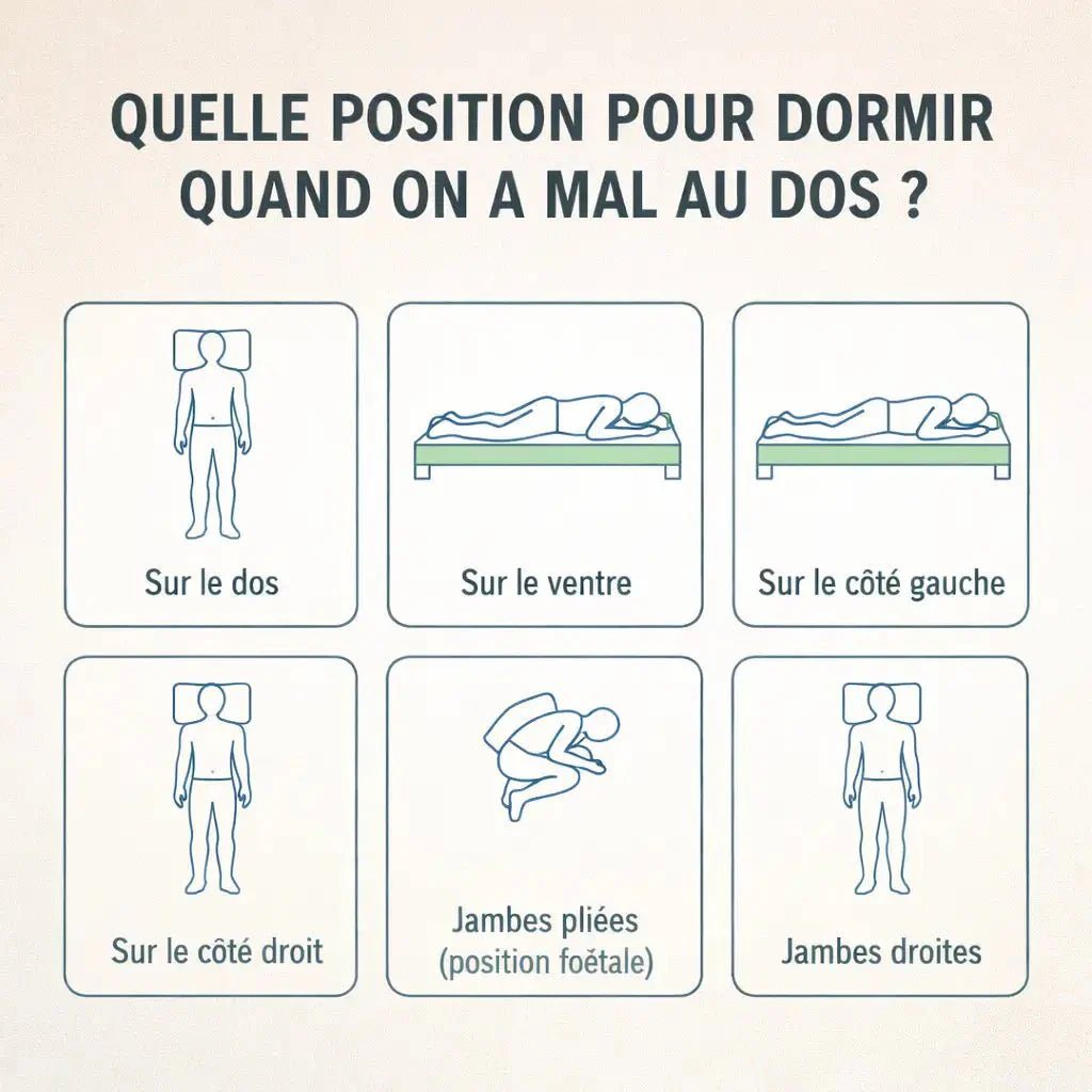 Quelle position pour dormir quand on a mal au dos ? conseils