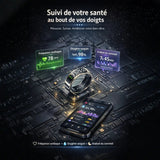 COLMI R12 - Bague connectée sommeil, sport & suivi santé - Complément Bague Connectée - vitalfusion Gummies Articulations - Complément alimentaire - VitalFusion COLMI R12 - Bague connectée sommeil, sport & suivi santé - Or - Énergie Naturelle - vitalfusion Vitaboost Pe