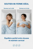Oreiller mi-ferme soutien cervical  pour les dormeur sur le cote et le dos
