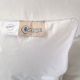 Oreiller Castex mi-ferme en duvet avec maintien cervical et finition haut de gamme