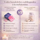 tableau de comparaison de somnistrips vs les gélules et comprimé classiques