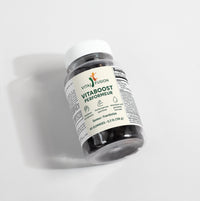 Vitaboost Performer – Gummies énergie naturelle VitalFusion, pot de 60 gummies vegan au goût framboise