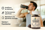 Sportif tenant Vitaboost Performer VitalFusion – gummies énergie naturelle, soutien vitalité et performance